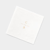Monogramme de mariage élégant moderne classique (Gauche)