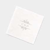 Monogramme de mariage élégant moderne classique vi (Gauche)