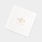 Monogramme de mariage élégant moderne classique vi (Gauche)