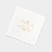 Monogramme de mariage élégant moderne classique vi (Gauche)