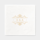Monogramme de mariage élégant moderne classique vi (Recto)
