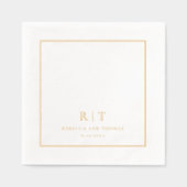 Monogramme de mariage minimal moderne (Recto)