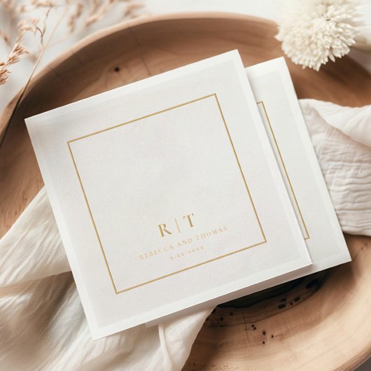 Monogramme de mariage minimal moderne
