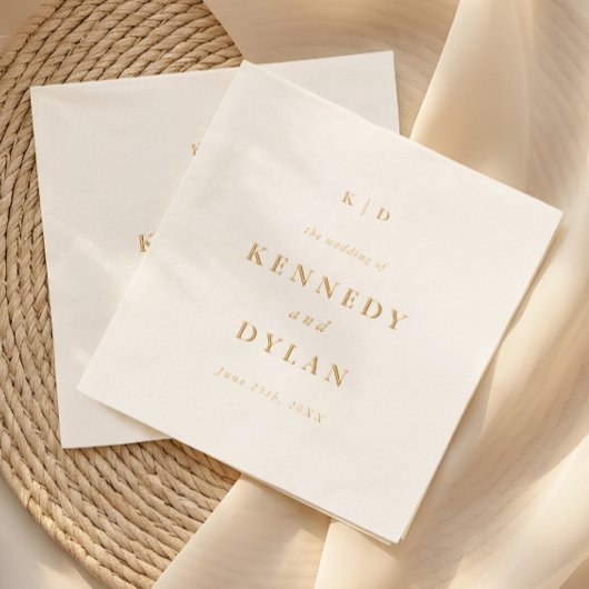 Monogramme de mariage minimaliste simple