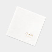 Monogramme de mariage moderne élégant simple (Gauche)