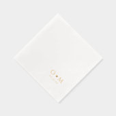 Monogramme de mariage moderne élégant simple (Droite)