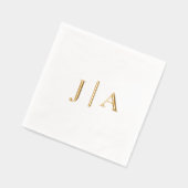 Monogramme de mariage simple élégant (Gauche)