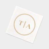Monogramme de mariage simple moderne (Gauche)