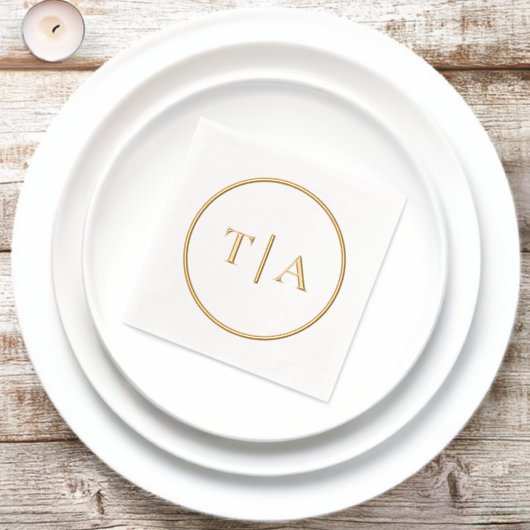 Monogramme de mariage simple moderne (Insitu)