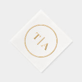 Monogramme de mariage simple moderne (Droite)