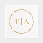 Monogramme de mariage simple moderne (Recto)