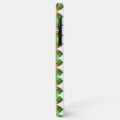 Monogramme de marquise de coque iphone de pierres (Dos/Gauche)