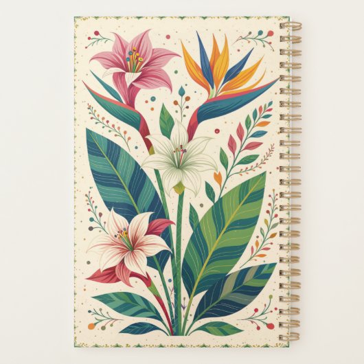 Monogramme de Motif botanique tropical (Dos)