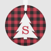 Monogramme de Noël de Buffle Noir Rouge (dos)