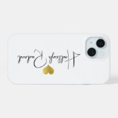 Monogramme de nom de script manuscrit moderne pers (Verso Horizontal)