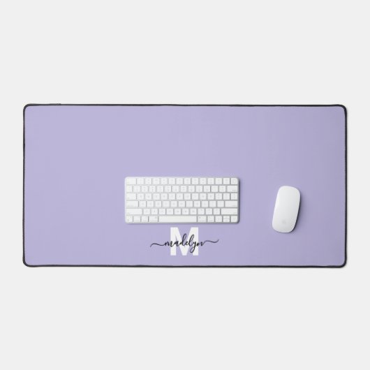 Monogramme de nom en écriture violette (Clavier et souris)