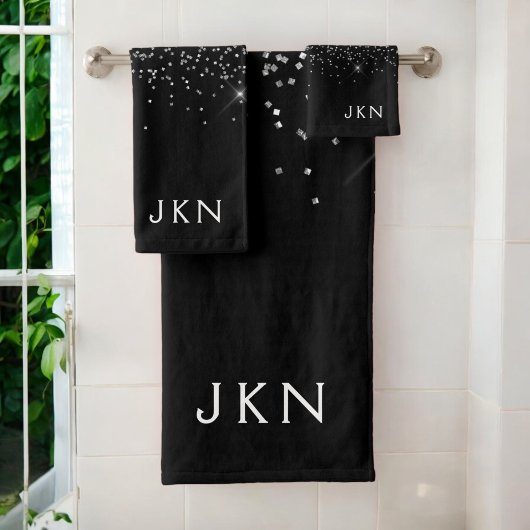 Monogramme de nom féminin écriture moderne noir bl