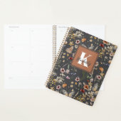 Monogramme de nom floral Boho moderne (Devant avec enveloppe)