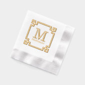 Monogramme de nom initial encadré par une clé grec (Gauche)