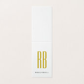 Monogramme de nom moderne de couleur or exclusive (Outside Unfolded)