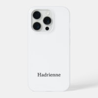 Monogramme de nom noir et blanc moderne