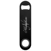 Monogramme de nom noir et blanc personnalisé uniqu (Devant)