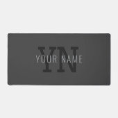 Monogramme de nom (ou autre texte) gris foncé mode (Recto)