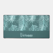 Monogramme de nom personnalisé feuille tropicale b (Recto)