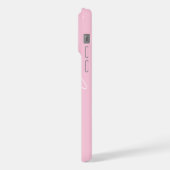 Monogramme de nom rose moderne (Côté gauche)