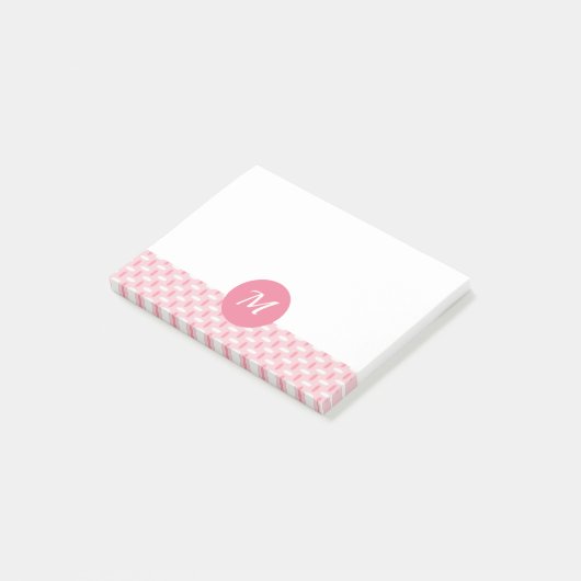 Monogramme de notes de post-it (Incliné)