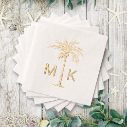 Monogramme de palmier tropical personnalisé