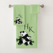 Monogramme de pandas géant (En situation)