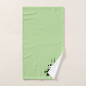 Monogramme de pandas géant (Serviette à main)