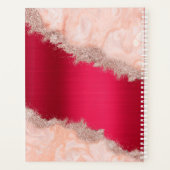 Monogramme de Parties scintillant d'or Rose métall (Dos)