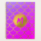 Monogramme de Parties scintillant rose violet or (Devant)