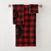 Monogramme de plaid de Buffalo (En situation)
