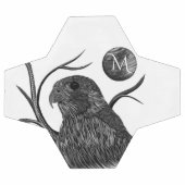 Monogramme de Pleine lune de faucon (Plat)