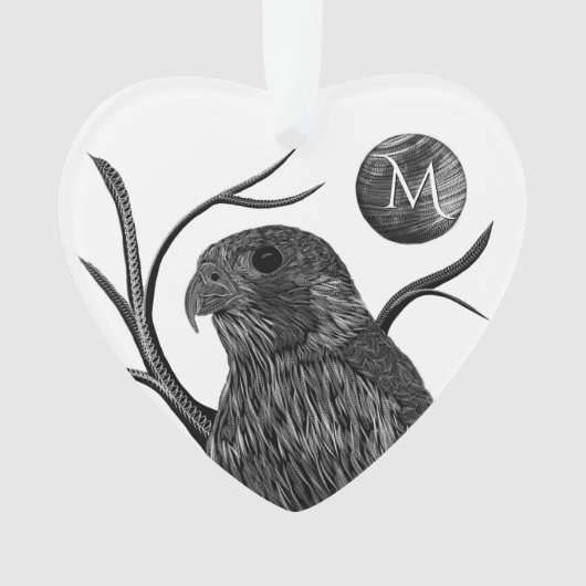 Monogramme de Pleine lune de faucon (devant)