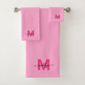 Monogramme de prénom écriture moderne rose féminin (En situation)