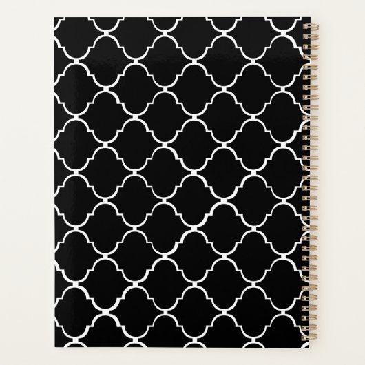 Monogramme de saint Jacques moderne Motif noir et (Dos)