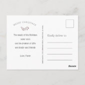 monogramme de sceau de cire sur la carte postale d (Dos)