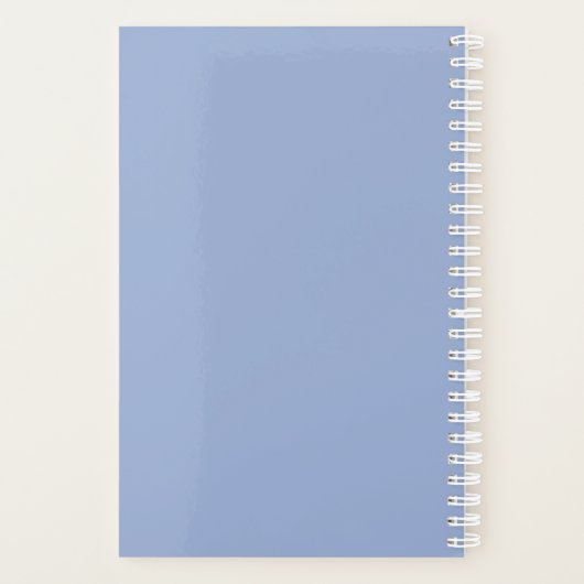 Monogramme de script bleu moderne (Dos)