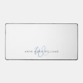 Monogramme de script bleu moderne (Recto)