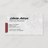 Monogramme de script | Cartes en bois (Dos)
