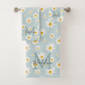 Monogramme de script chic minimal daisy sarcelle (En situation)