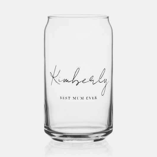 Monogramme de script de la meilleure maman jamais (Recto)