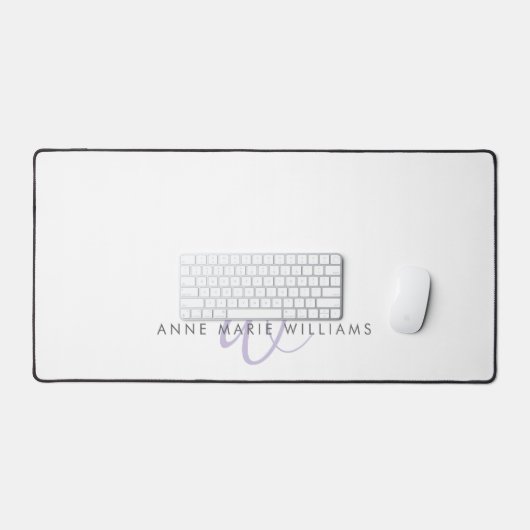 Monogramme de script lavande moderne (Clavier et souris)
