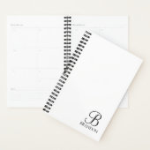 Monogramme de script personnalisé et planificateur (Devant avec enveloppe)