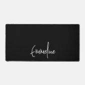Monogramme de script tendance noir (Recto)