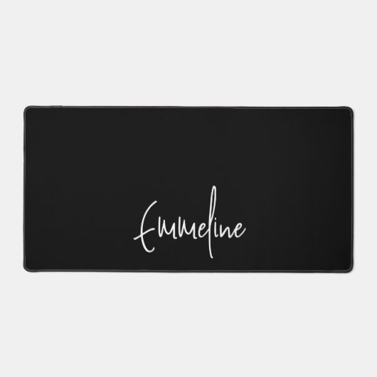 Monogramme de script tendance noir (Recto)
